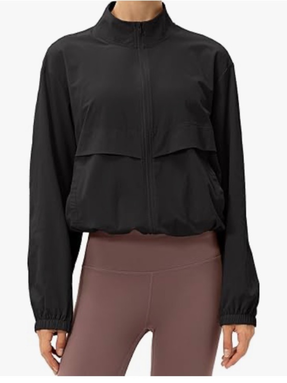 Black Lightweight Zip-Front Women’s Jacket🎆